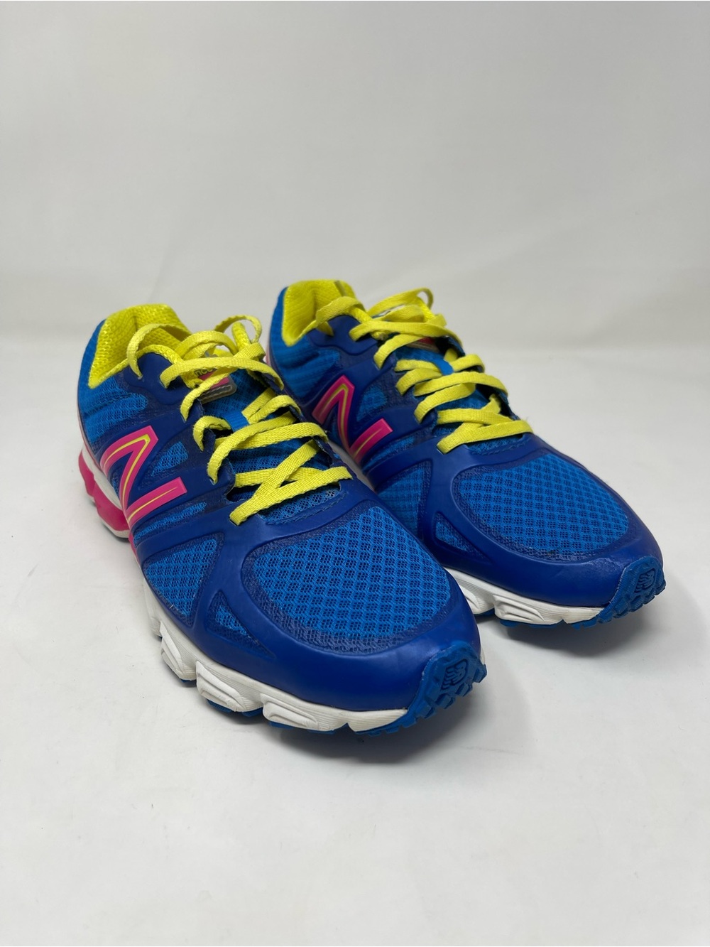 New Balance Blue, Yellow & Pink Athletic Sneakers